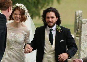 Game of Thrones Co-Stars Harington and Rose Leslie Get Married in Scotland