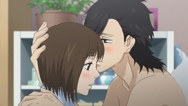 high school romance animes with kissing scenes