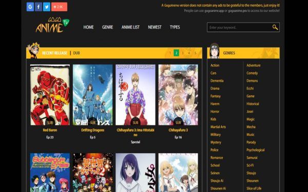 anime websites to watch free