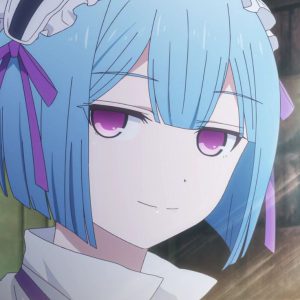 blue haired anime females