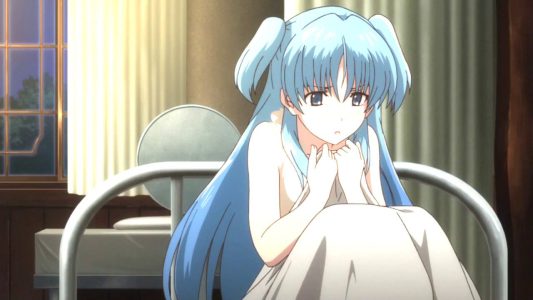 anime females with blue hair