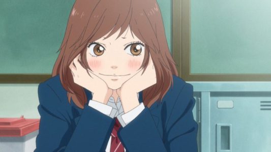 beautiful anime school girls