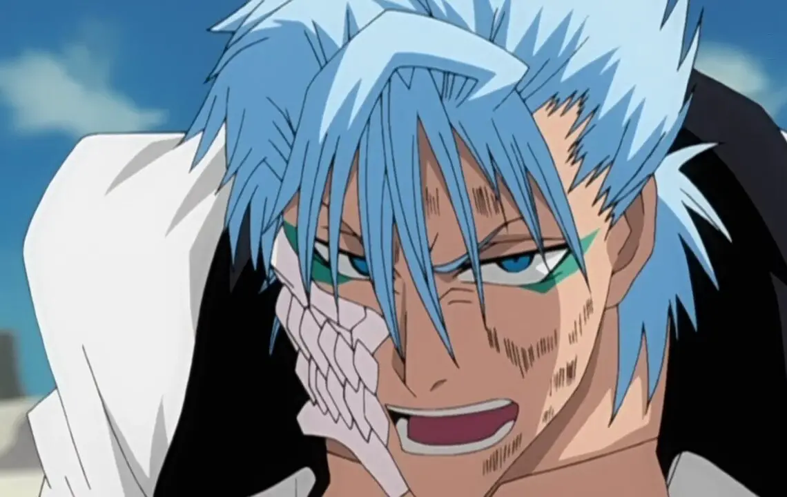 AI Image Generator Anime boy with blue hair green right eye scar over  left eye and grey left eye