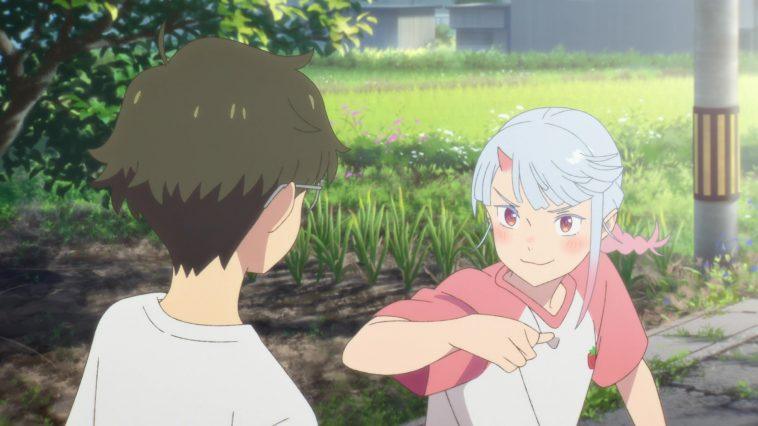demon human love story in My Oni Girl anime movie
