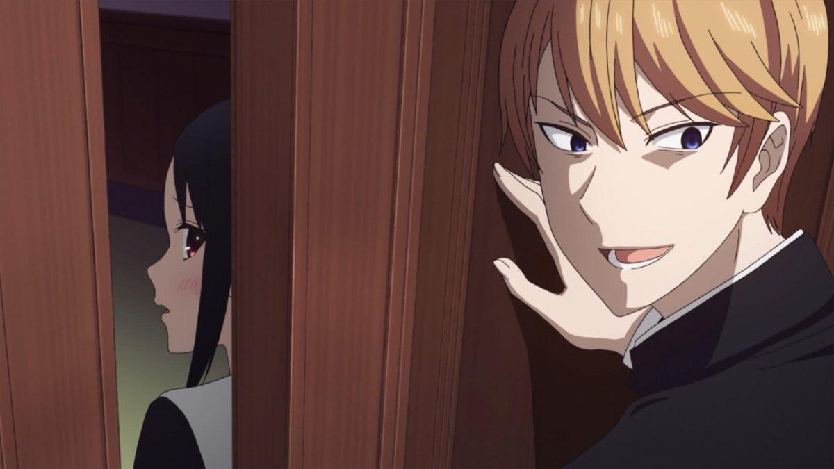 Kaguya and Shirogane — the cultural festival kiss in Kaguya-sama Love is War