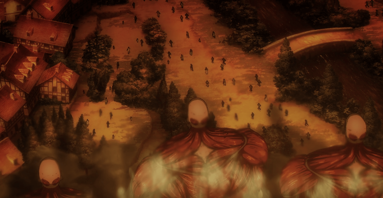 Eren unleashes the Rumbling in Attack on Titan: The Final Season.