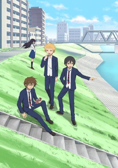 The three leads of Daily Lives of High School Boys.