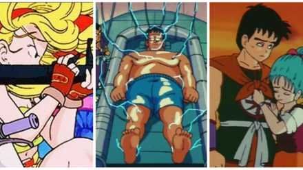 Yamcha and Bulma in the original Dragon Ball — the era before Z.