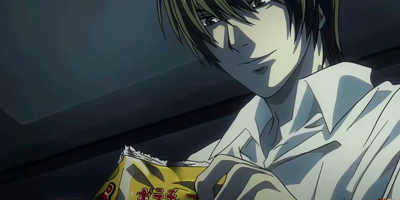 Death Note screenshot - Light Yagami potato chip scene
