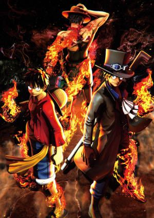 One Piece screenshot - Luffy, Ace and Sabo