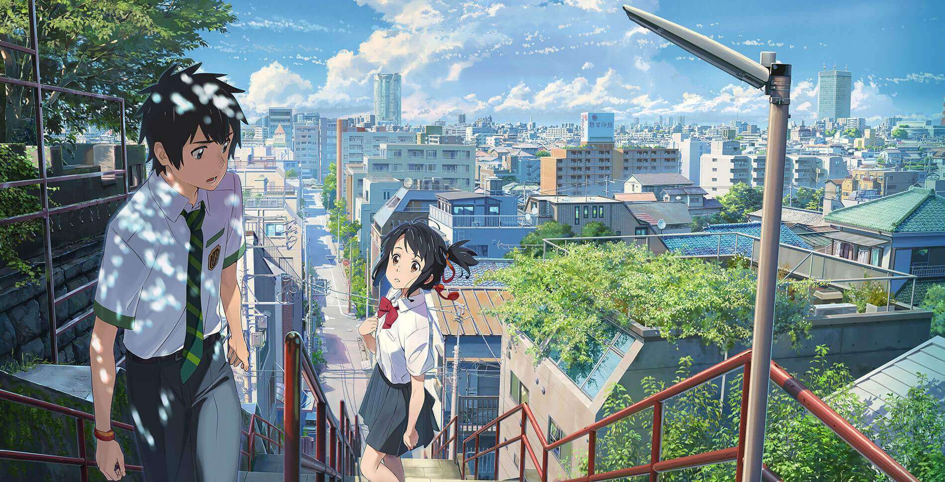 Taki and Mitsuha in Your Name