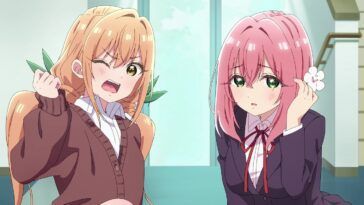 Karane Inda with Hakari in episode 1 of The 100 Girlfriends anime