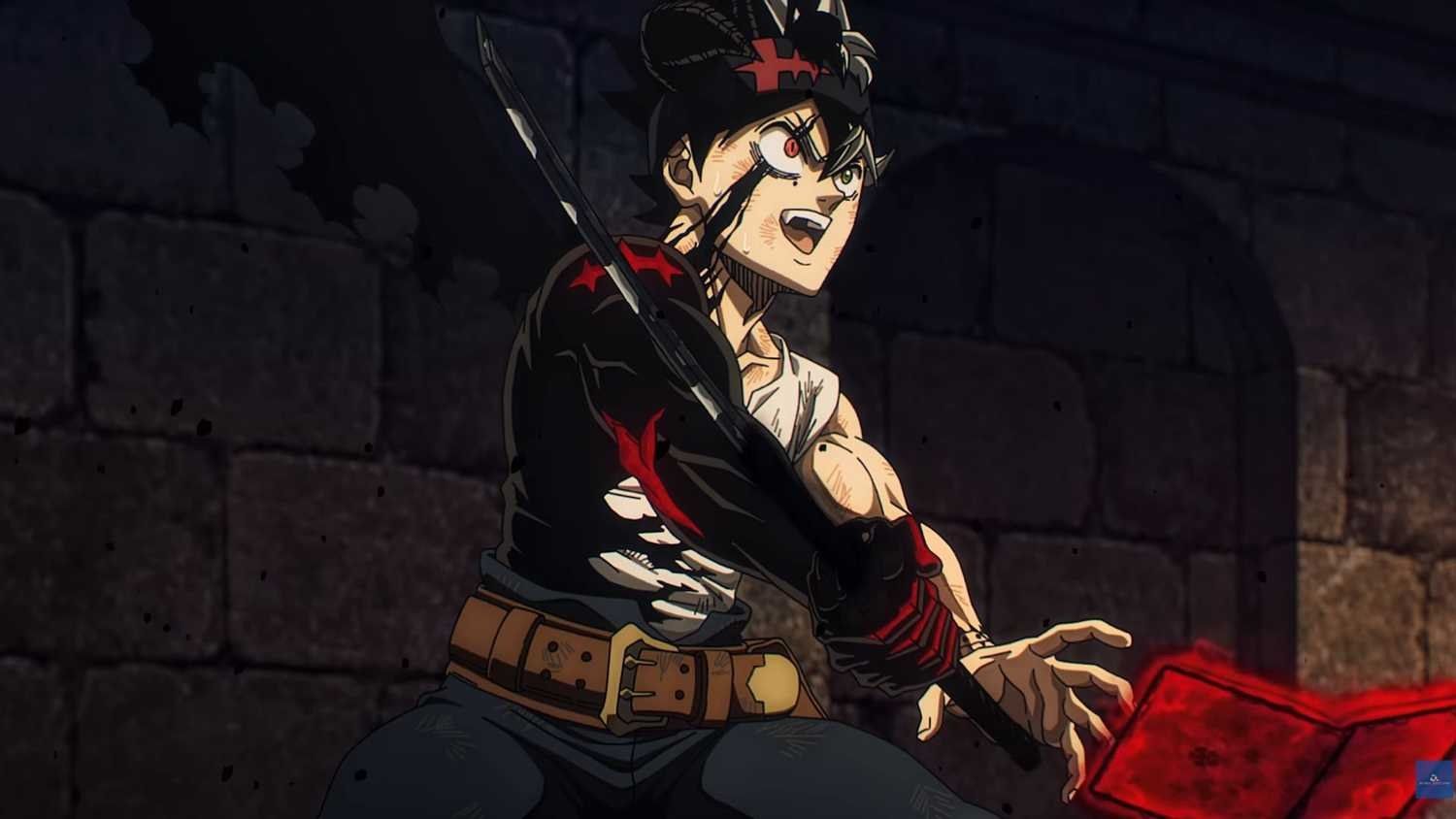 Asta wielding his anti-magic sword in the Black Clover Season 2 main trailer