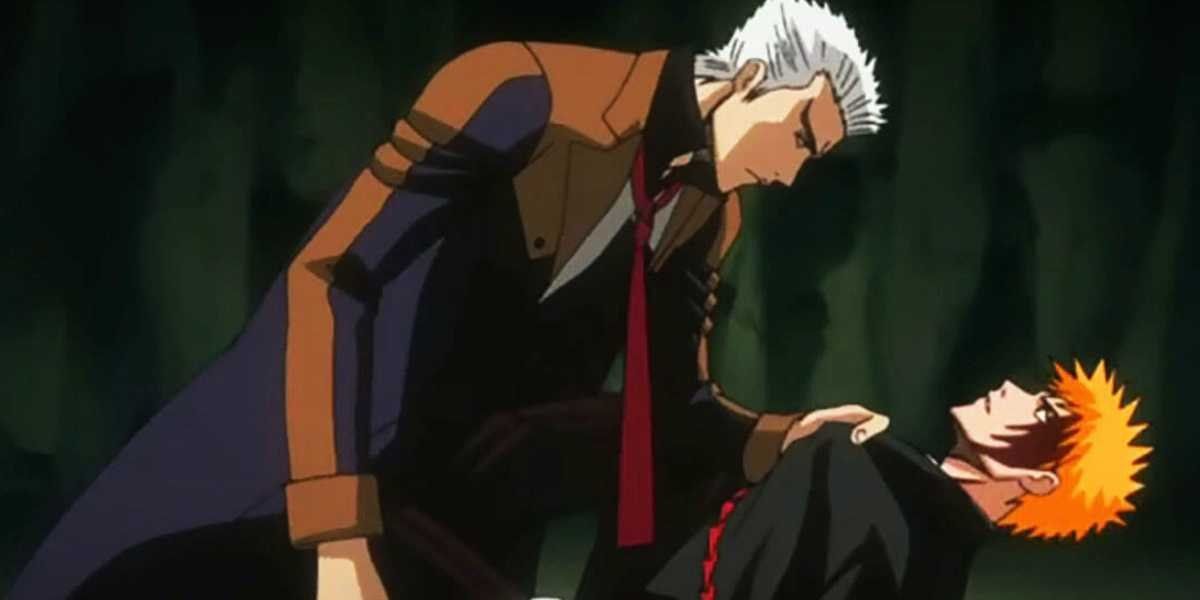 Jin Kariya stands over a defeated Ichigo in the Bount filler arc