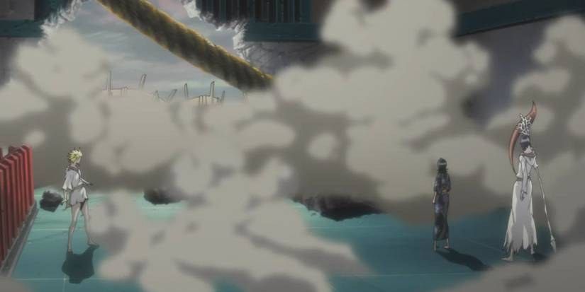 Ichigo and Renji break through to save Rukia in Fade to Black