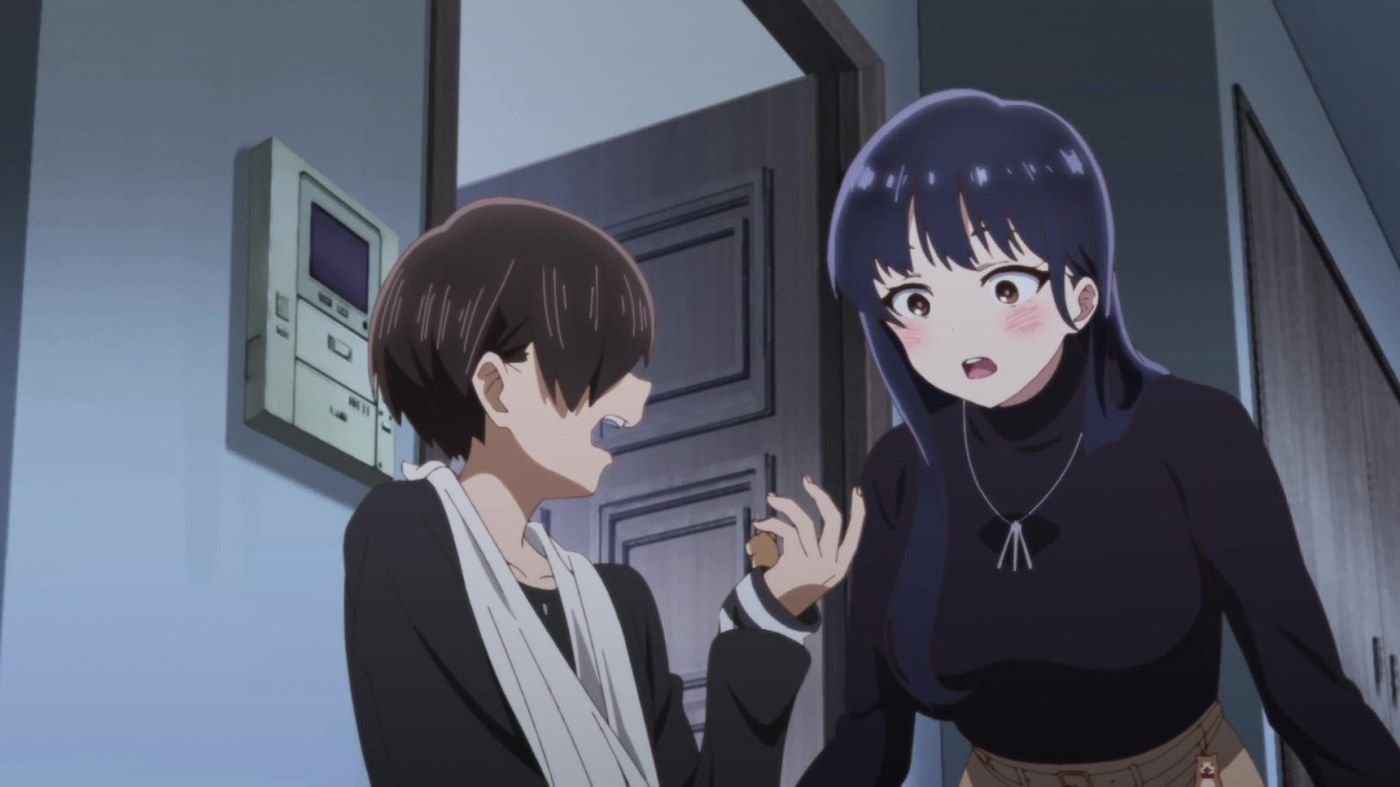 Anna Yamada and Kyoutarou in The Dangers in My Heart